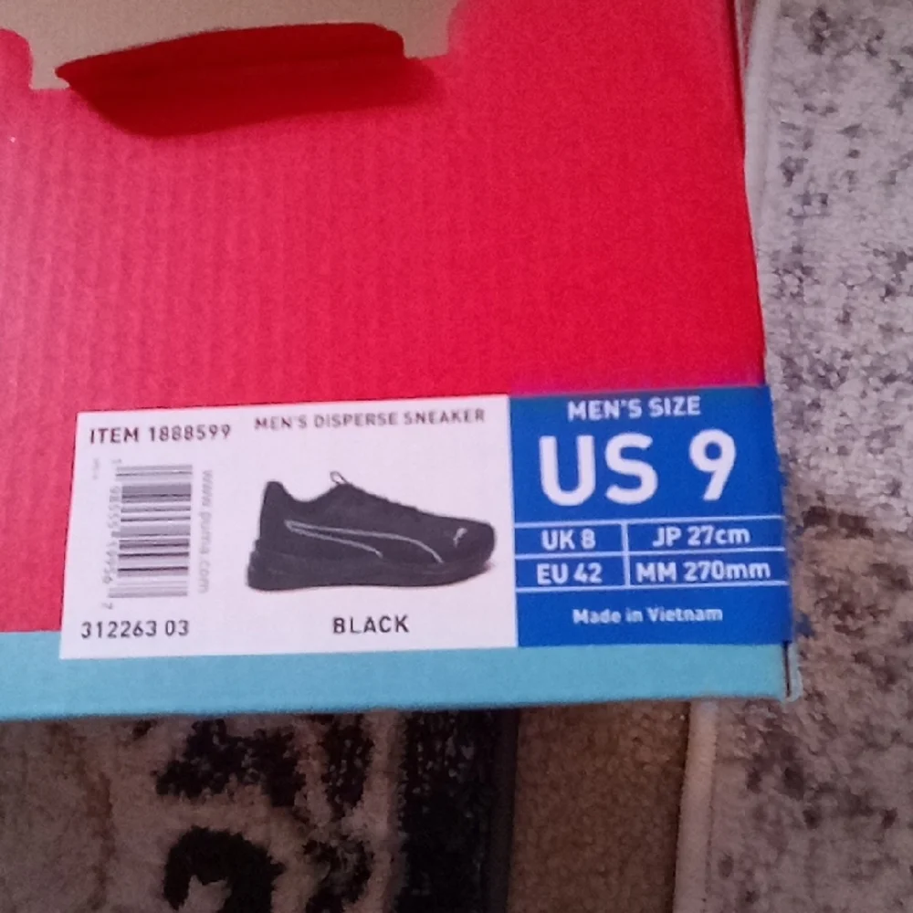 Puma Black Sneakers with White Logo Accents - Picture 2 of 8